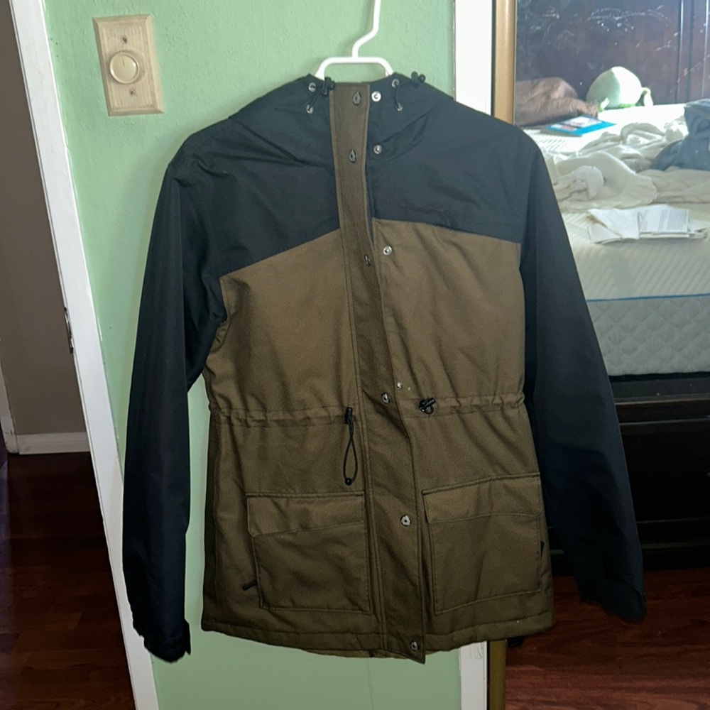 Aperture Green/Black Womens Medium WaterProof Jacket
